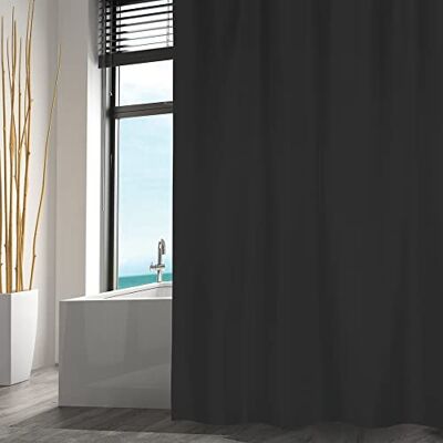 MSV , Tenda da Finestra in Poliestere Elegante e Resistente, Ideale per Soggiorno o Camera da Letto, Dimensioni 240 x 200 cm, Nero, Perfetta per Un Arredamento Moderno MSV , Tenda da Finestra in Poliestere Elegante e Resistente, Ideale per Soggiorno o Camera da Letto, Dimensioni 240 x 200 cm, Nero, Perfetta per Un Arredamento Moderno