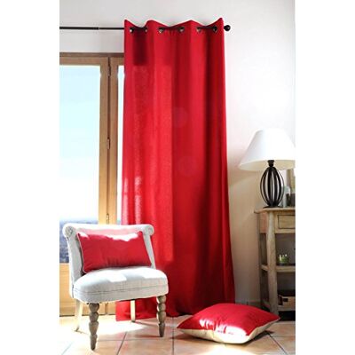 Stof Lovely Casa Duo Tenda Tinta Unita Cotone Rosso 240 x 135 cm Stof Lovely Casa Duo Tenda Tinta Unita Cotone Rosso 240 x 135 cm