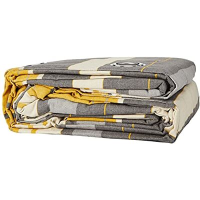 Fusion tende con occhielli, 100% cotone, ocra, larghezza x 228,6 cm goccia (229 x 229 cm) Fusion tende con occhielli, 100% cotone, ocra, larghezza x 228,6 cm goccia (229 x 229 cm)