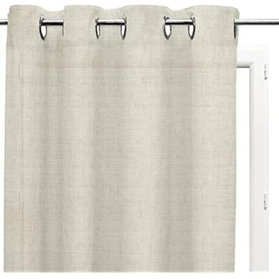 Soleil d'ocre , Tenda trasparente lino con occhielli 135x250 cm LINEN naturale Soleil d'ocre , Tenda trasparente lino con occhielli 135x250 cm LINEN naturale