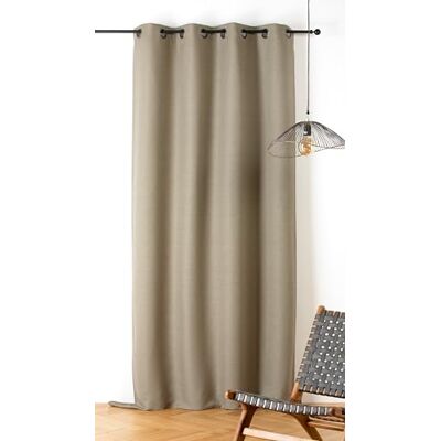 Linder Tenda fonica con motivo intrecciato, stile naturale, finitura occhielli a canna di fucile – Colore verde giungla – Dimensioni 140 x 240 cm – 38% cotone, 37% poliestere, 25% canapa, collezione Linder Tenda fonica con motivo intrecciato, stile naturale, finitura occhielli a canna di fucile – Colore verde giungla – Dimensioni 140 x 240 cm – 38% cotone, 37% poliestere, 25% canapa, collezione