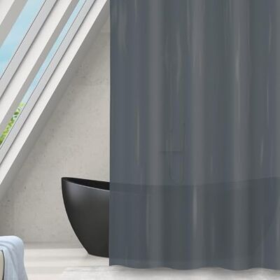 MSV Tenda da Doccia antimuffa, Antibatterica, Lavabile, Impermeabile, Eva, 180 x 200 cm, Grigio Antracite MSV Tenda da Doccia antimuffa, Antibatterica, Lavabile, Impermeabile, Eva, 180 x 200 cm, Grigio Antracite