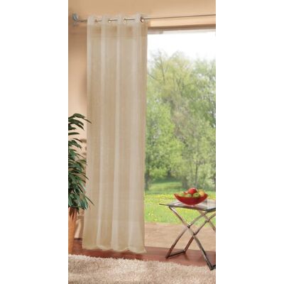 Gardinenbox Tenda con occhielli, in voile, 100% poliestere, 175 x 140 cm, colore: Sabbia Gardinenbox Tenda con occhielli, in voile, 100% poliestere, 175 x 140 cm, colore: Sabbia