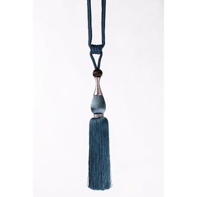 Chic Home ROBERTO Corda decorativa con nappa, 96 cm, turchese Chic Home ROBERTO Corda decorativa con nappa, 96 cm, turchese