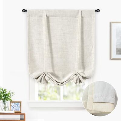 DriftAway Tende oscuranti a doppio strato in lino, isolate termicamente, completamente foderate, a forma di palloncino, per finestra del bagno, con tasca per asta regolabile, per finestre piccole, 79 DriftAway Tende oscuranti a doppio strato in lino, isolate termicamente, completamente foderate, a forma di palloncino, per finestra del bagno, con tasca per asta regolabile, per finestre piccole, 79