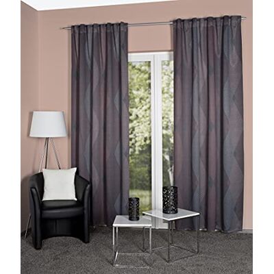 HOME WOHNIDEEN JARO Tenda oscurante con nastro combinato da 10 cm, colore: rame, dimensioni: 245 x 135 cm, numero: 1 x HOME WOHNIDEEN JARO Tenda oscurante con nastro combinato da 10 cm, colore: rame, dimensioni: 245 x 135 cm, numero: 1 x