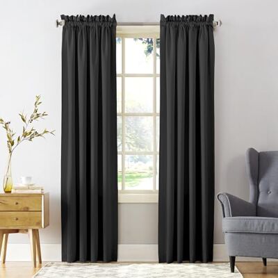 Sun Barrow Coppia di tende da tasca ad alta efficienza energetica, 137,2 x 83,4 cm, colore: Nero Sun Barrow Coppia di tende da tasca ad alta efficienza energetica, 137,2 x 83,4 cm, colore: Nero