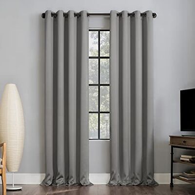 Sun Nordic Coppia di tende a pannelli, 100% oscuranti, 132 x 274 cm, colore: Argento Sun Nordic Coppia di tende a pannelli, 100% oscuranti, 132 x 274 cm, colore: Argento