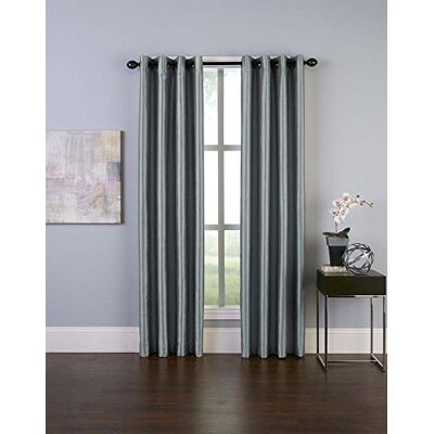 Curtainworks Malta Tenda a Pannello in Finta Seta, con Occhielli, 127 x 335 cm, Colore: Foglia di tè Curtainworks Malta Tenda a Pannello in Finta Seta, con Occhielli, 127 x 335 cm, Colore: Foglia di tè