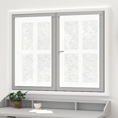 Soleil d'Ocre - Brise-bise - Lino bianco - 60x90 - Curtain Soleil d'Ocre - Brise-bise - Lino bianco - 60x90 - Curtain