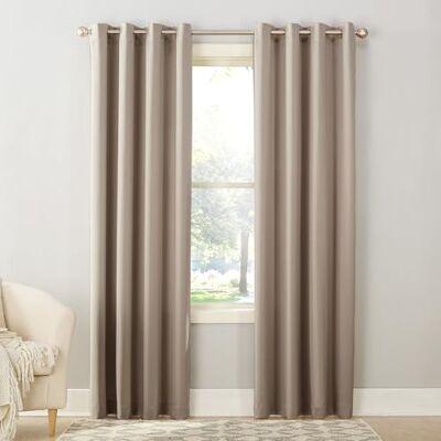Sun Barrow Confezione da 2 tende a pannello con occhielli ad alta efficienza energetica, 137 x 274 cm, colore: pietra Sun Barrow Confezione da 2 tende a pannello con occhielli ad alta efficienza energetica, 137 x 274 cm, colore: pietra