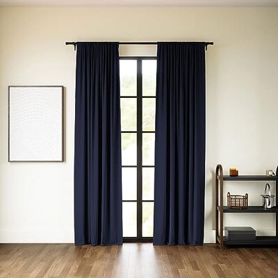 Umbra Twilight Pannello Oscurante da 132x160 cm, Set di 2 Pezzi, Blu Marino Umbra Twilight Pannello Oscurante da 132x160 cm, Set di 2 Pezzi, Blu Marino