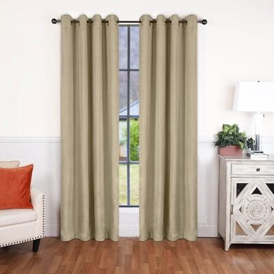 Superior Tende oscuranti con Occhielli in Acciaio Inox, Color Crema, 132 x 213 cm Superior Tende oscuranti con Occhielli in Acciaio Inox, Color Crema, 132 x 213 cm
