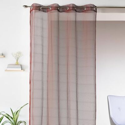 HomeMaison Home Maison Tenda a rete tinta unita Poliestere Trasparente Setacciante pronta da appendere con occhielli Soggiorno, camera da letto, cucina 140 x 260 cm Marsala HomeMaison Home Maison Tenda a rete tinta unita Poliestere Trasparente Setacciante pronta da appendere con occhielli Soggiorno, camera da letto, cucina 140 x 260 cm Marsala