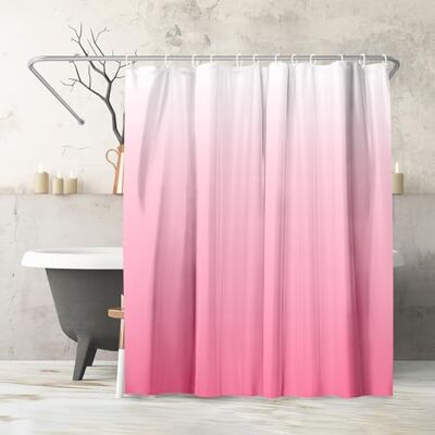 Americanflat Tenda Doccia 180x200 cm Rosa Sfumato Tenda per Doccia con Anelli in Metallo e 12 Ganci Shower Curtain per Bagno Resistente all'Acqua in 100% Poliestere Americanflat Tenda Doccia 180x200 cm Rosa Sfumato Tenda per Doccia con Anelli in Metallo e 12 Ganci Shower Curtain per Bagno Resistente all'Acqua in 100% Poliestere