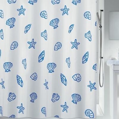 Spirella Tenda da Doccia in Poliestere Concha 180x200 cm Blu Navy Spirella Tenda da Doccia in Poliestere Concha 180x200 cm Blu Navy