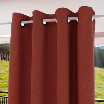 Soleil d'ocre , Tenda con occhielli 100% oscurante 135x300 cm ECLIPSE terracotta Soleil d'ocre , Tenda con occhielli 100% oscurante 135x300 cm ECLIPSE terracotta