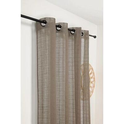 Linder Tenda a quadri alsaziani Finitura occhielli colore canna fucile Colore marrone ebano 145 x 260 cm 60% poliestere 40% cotone Tessuto e tinto in Francia Collezione Kelsch Linder Tenda a quadri alsaziani Finitura occhielli colore canna fucile Colore marrone ebano 145 x 260 cm 60% poliestere 40% cotone Tessuto e tinto in Francia Collezione Kelsch