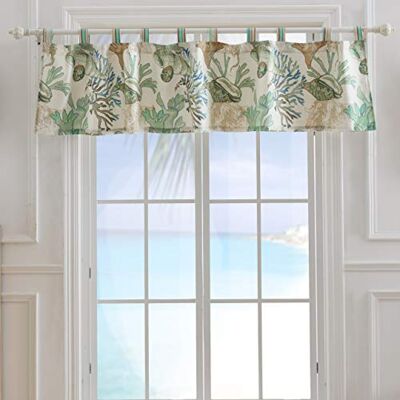 Greenland Home Fashions Barefoot Bungalow Atlantis Mantovana per finestra, 214 x 48 cm, giada Greenland Home Fashions Barefoot Bungalow Atlantis Mantovana per finestra, 214 x 48 cm, giada