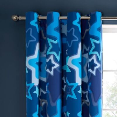 Catherine Lansfield Tende Stelle in Ombre Blu Catherine Lansfield Tende Stelle in Ombre Blu