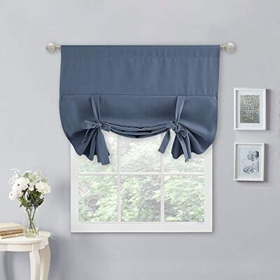 NICETOWN Tende oscuranti isolanti termiche, alla moda, regolabili, stile neutro, per soggiorno (colore: blu pietra, 1 pannello, 101 x 137 cm) NICETOWN Tende oscuranti isolanti termiche, alla moda, regolabili, stile neutro, per soggiorno (colore: blu pietra, 1 pannello, 101 x 137 cm)
