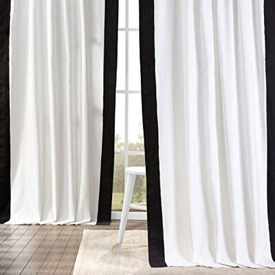 HPD Half Price Drapes HPD Tende verticali Colorblock Panama, 50 x 108 cm, colore: Nero HPD Half Price Drapes HPD Tende verticali Colorblock Panama, 50 x 108 cm, colore: Nero