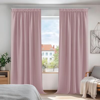 Deconovo Tende Oscuranti per Interni con Fettuccia, 2 Pannelli, 168x229 cm Termiche Isolanti, 3 Modi di Montaggio, Moderne ed Elegante, per Camera e Soggiorno, Certificato OEKO-TEX, Rosa Chiaro Deconovo Tende Oscuranti per Interni con Fettuccia, 2 Pannelli, 168x229 cm Termiche Isolanti, 3 Modi di Montaggio, Moderne ed Elegante, per Camera e Soggiorno, Certificato OEKO-TEX, Rosa Chiaro