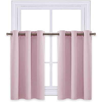 NICETOWN Mantovana oscurante per finestre, isolamento termico, con occhielli, per camera da letto (rosa lavanda = rosa chiaro, 2 pannelli, 106 x 61 x 61 cm + testata 3 cm) NICETOWN Mantovana oscurante per finestre, isolamento termico, con occhielli, per camera da letto (rosa lavanda = rosa chiaro, 2 pannelli, 106 x 61 x 61 cm + testata 3 cm)