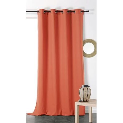 Linder Tenda metis in materiali naturali (cotone/lino) colore rosa mattone occhielli 135 x 260 cm Linder Tenda metis in materiali naturali (cotone/lino) colore rosa mattone occhielli 135 x 260 cm