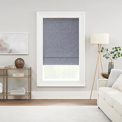 Eclipse Drew Paralume per finestra oscurante con fili e senza fili, per soggiorno, 78,7 x 162,6 cm, colore: Blu Eclipse Drew Paralume per finestra oscurante con fili e senza fili, per soggiorno, 78,7 x 162,6 cm, colore: Blu