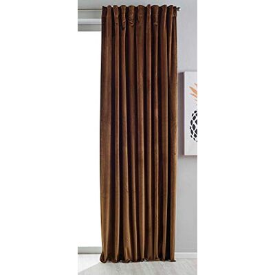 Gardinenbox Milano 20357 Tenda oscurante in velluto, con passanti e passante per tunnel, accorciabile, colore tortora, 1 pezzo (altezza x larghezza x profondità): 235 x 135 cm, colore: tortora Gardinenbox Milano 20357 Tenda oscurante in velluto, con passanti e passante per tunnel, accorciabile, colore tortora, 1 pezzo (altezza x larghezza x profondità): 235 x 135 cm, colore: tortora