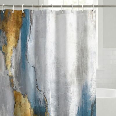 Americanflat PI Creative Art Tenda da doccia astratta, 100% poliestere, con 12 ganci, per bagno, 180 x 188 cm Americanflat PI Creative Art Tenda da doccia astratta, 100% poliestere, con 12 ganci, per bagno, 180 x 188 cm