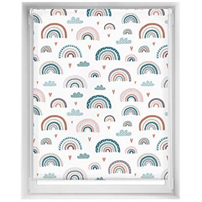 Blindecor Easy Tende oscuranti senza forature Tenda oscurante con stampa digitale, arcobaleno blu, 120 x 150 cm (larghezza per altezza). Dimensioni del tessuto 117 x 145 cm. Tapparelle termiche Blindecor Easy Tende oscuranti senza forature Tenda oscurante con stampa digitale, arcobaleno blu, 120 x 150 cm (larghezza per altezza). Dimensioni del tessuto 117 x 145 cm. Tapparelle termiche