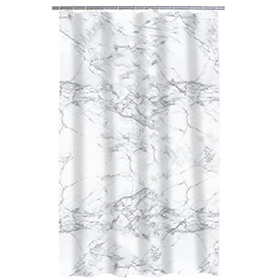 RIDDER Toscana Tenda da doccia con anelli, in poliestere, 180 x 200 cm, colore: Grigio RIDDER Toscana Tenda da doccia con anelli, in poliestere, 180 x 200 cm, colore: Grigio