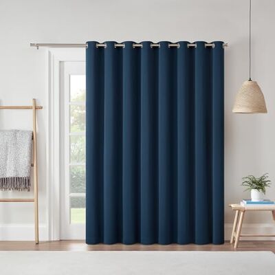 Eclipse Darrell Thermaweave Tenda oscurante extra larga 213,4 x 254 cm, per porta scorrevole del patio, colore: Indaco Eclipse Darrell Thermaweave Tenda oscurante extra larga 213,4 x 254 cm, per porta scorrevole del patio, colore: Indaco