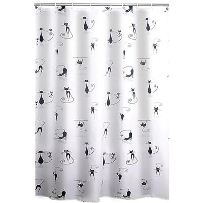 RIDDER 403230 – 00 Tenda Doccia, Tessuto, Bianco/Nero, 200 x 180 cm RIDDER 403230 – 00 Tenda Doccia, Tessuto, Bianco/Nero, 200 x 180 cm