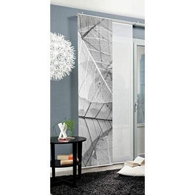 HOME WOHNIDEEN Blattari Tenda a Pannello Grigia - Curtain HOME WOHNIDEEN Blattari Tenda a Pannello Grigia - Curtain