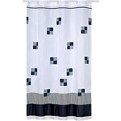 MSV - SCHWARZ AUF WEISS - 180x200 cm - Tenda doccia MSV - SCHWARZ AUF WEISS - 180x200 cm - Tenda doccia