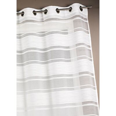 HomeMaison Casa Maison Tendina Jacquard Striscia Orizzontale, Poliestere, 140 x 240 cm, Avorio HomeMaison Casa Maison Tendina Jacquard Striscia Orizzontale, Poliestere, 140 x 240 cm, Avorio