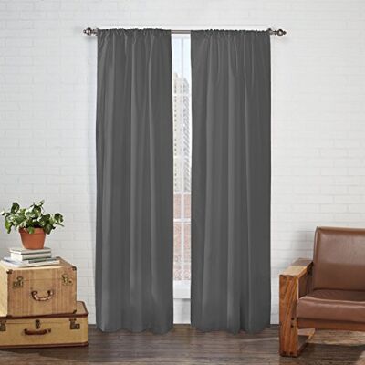Eclipse Pairs to Go Cadenza Tende per finestra in microfibra, lunghezza 137,2 cm x larghezza 101,6 cm, 2 pannelli, colore: Grigio fumo Eclipse Pairs to Go Cadenza Tende per finestra in microfibra, lunghezza 137,2 cm x larghezza 101,6 cm, 2 pannelli, colore: Grigio fumo