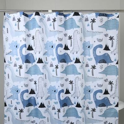 Gedy Tenda Doccia Tessuto Impermeabile in Poliestere Texture Dinosaurs, Dimensioni L 240 x H 200 cm 16 Anelli Inclusi, Tenda Vasca Bagno Resistente a Muffa e Acqua, Bordi Cuciti Lavabile in Lavatrice Gedy Tenda Doccia Tessuto Impermeabile in Poliestere Texture Dinosaurs, Dimensioni L 240 x H 200 cm 16 Anelli Inclusi, Tenda Vasca Bagno Resistente a Muffa e Acqua, Bordi Cuciti Lavabile in Lavatrice