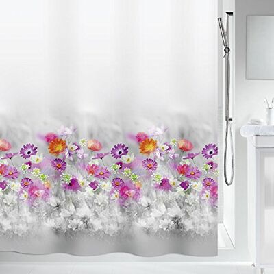 Spirella Tenda da Doccia in Poliestere Abella 180x200 cm Grigio Rosa Spirella Tenda da Doccia in Poliestere Abella 180x200 cm Grigio Rosa