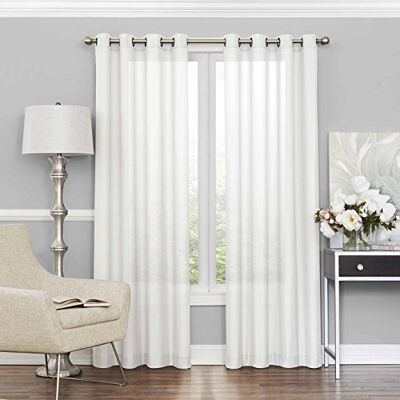 Eclipse 052095 WHI Liberty Light Filtering Sheer Tenda, 132,1 x 241,3 cm, Colore: Bianco Eclipse 052095 WHI Liberty Light Filtering Sheer Tenda, 132,1 x 241,3 cm, Colore: Bianco