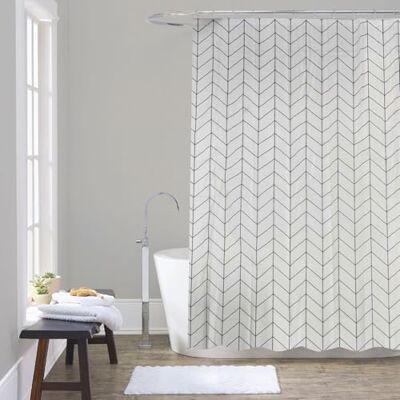 Gedy Tenda Doccia in Peva Texture Spiga, Materiale Ecologico Inodore Impermeabile, Dimensioni L 120 x H 200 cm 8 Anelli Inclusi, Tenda Vasca da Bagno che Non Aderisce al Corpo, Lavabile a Mano Gedy Tenda Doccia in Peva Texture Spiga, Materiale Ecologico Inodore Impermeabile, Dimensioni L 120 x H 200 cm 8 Anelli Inclusi, Tenda Vasca da Bagno che Non Aderisce al Corpo, Lavabile a Mano