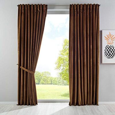 Gardinenbox Tenda oscurante Milano in velluto opaco, con passanti, passanti, 2 pezzi, 235 x 135 cm, 20357 Gardinenbox Tenda oscurante Milano in velluto opaco, con passanti, passanti, 2 pezzi, 235 x 135 cm, 20357