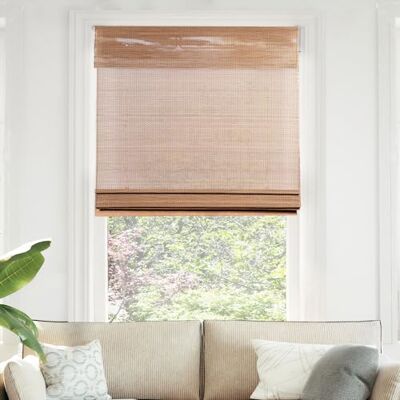 CHICOLOGY Tendine romane in bambù, scelta intelligente, ecologiche, tende filtranti per finestre, di qualità superiore, ideali per la casa e il giardino, marrone ghianda, 81 cm di larghezza x 164 cm CHICOLOGY Tendine romane in bambù, scelta intelligente, ecologiche, tende filtranti per finestre, di qualità superiore, ideali per la casa e il giardino, marrone ghianda, 81 cm di larghezza x 164 cm