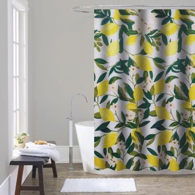 Gedy Tenda Doccia Tessuto Impermeabile in Poliestere Texture Lemon, Dimensioni L 240 x H 200 cm 16 Anelli Inclusi, Tenda Vasca da Bagno Resistente a Muffa e Acqua, Bordi Cuciti Lavabile in Lavatrice Gedy Tenda Doccia Tessuto Impermeabile in Poliestere Texture Lemon, Dimensioni L 240 x H 200 cm 16 Anelli Inclusi, Tenda Vasca da Bagno Resistente a Muffa e Acqua, Bordi Cuciti Lavabile in Lavatrice