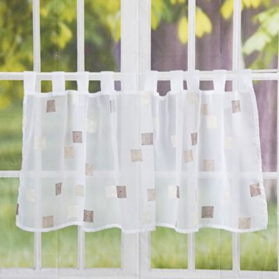 Tenda finestra Quadro di Elbersdrucke - Trasparente, Piccoli finestri, 140 cm Tenda finestra Quadro di Elbersdrucke - Trasparente, Piccoli finestri, 140 cm