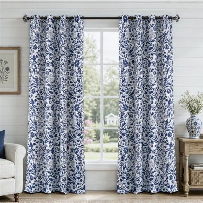DriftAway Julia Tende oscuranti per finestre, isolate termicamente e a risparmio energetico, 2 strati, 2 pannelli, 132 x 213 cm, colore: blu navy DriftAway Julia Tende oscuranti per finestre, isolate termicamente e a risparmio energetico, 2 strati, 2 pannelli, 132 x 213 cm, colore: blu navy
