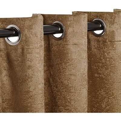 Superior Tende oscuranti isolanti per camera da letto, fattoria, soggiorno, finestra, tessuto termico, collezione Senna, set di 2 pannelli, 6 occhielli, 106,7 x 160 cm, marrone Superior Tende oscuranti isolanti per camera da letto, fattoria, soggiorno, finestra, tessuto termico, collezione Senna, set di 2 pannelli, 6 occhielli, 106,7 x 160 cm, marrone